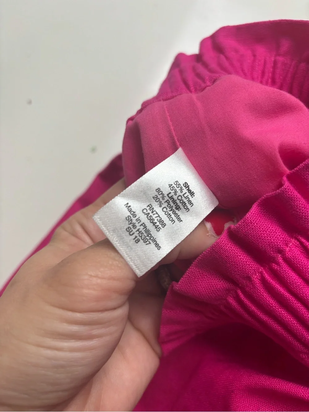 J Crew pink Linen Scalloped‎ Sidewalk Mini Skirt